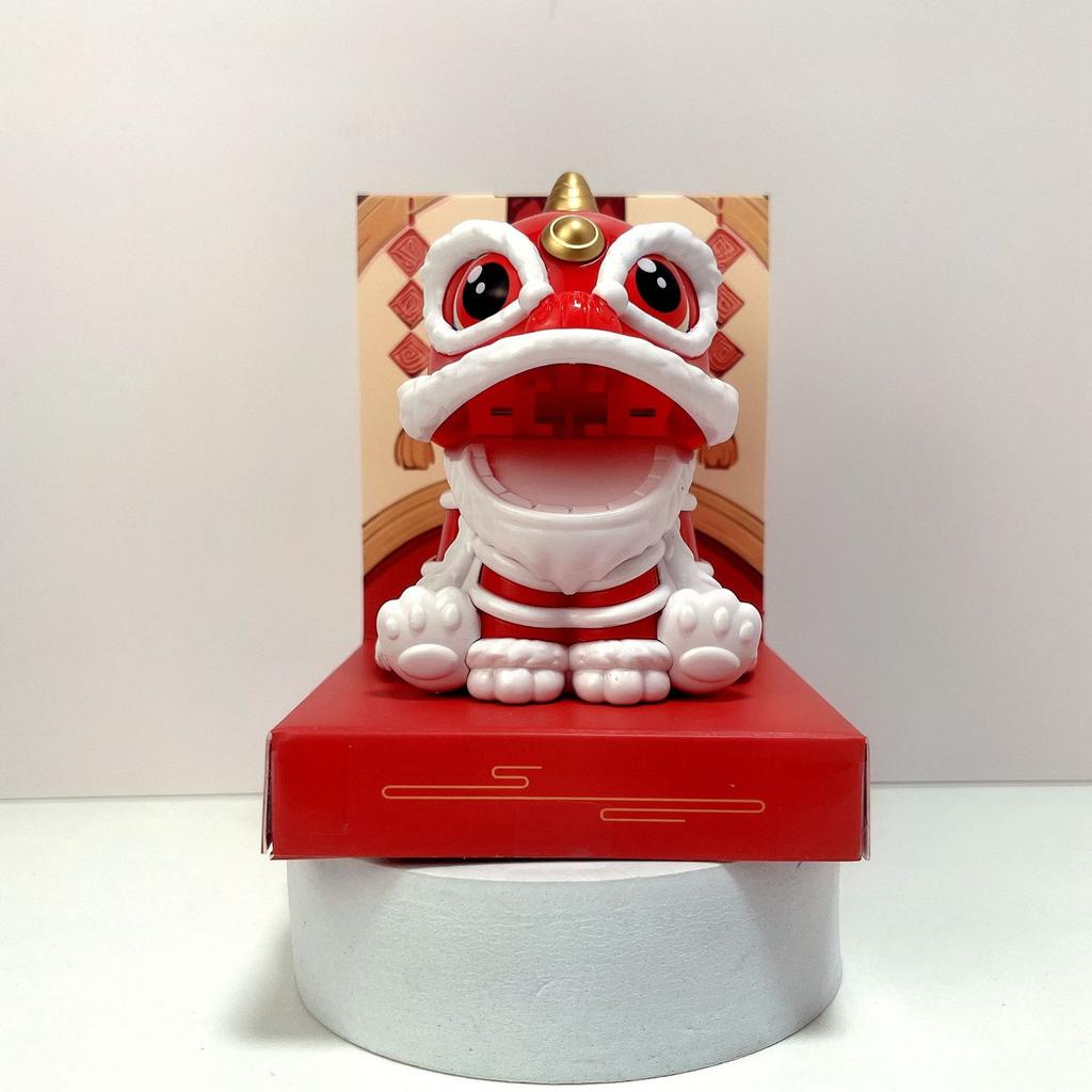 Солнечный Лев Танцующий Маскот 1 шт. Украшение для Дома Гостиной Милый Подарок на Ежегодную Вечеринку Китайский Стиль Качающая Голова