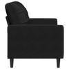 Vidaxl Sofa 2-Osobowa, Czarna, 120 Cm, Tapicerowana Aksamitem
