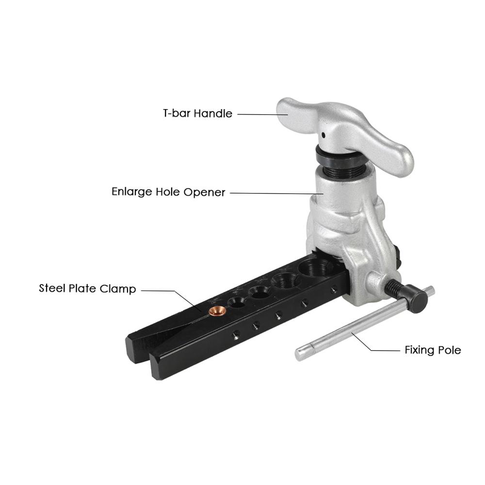 Набор эксцентриковых развальцовщиков для холодильной, водопроводной, газовой и тормозной линий. Трубопроводы. 6 размеров матриц: 1/4 - 3/4 дюйма