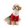 Christmas Merry Dress Dog Clothes Yorkshire Terrier Teddy Bichon Pomeranian Princess Dress Autumn Winter Warm New Year Festival