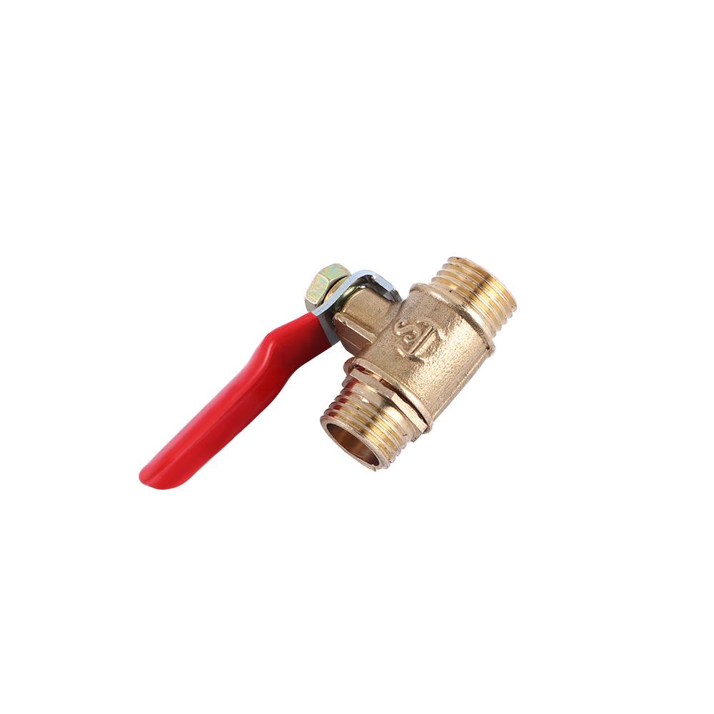 G1/4 Full Port Hose Connector Brass Pipe Male to Male Thread Switch Ball Valve Pipe Fittings