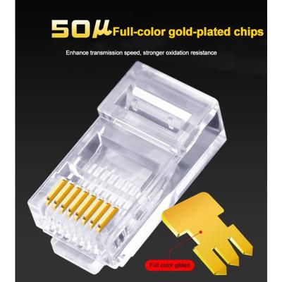 3 шт. Cat6 8P8C RJ45 модульная розетка для CAT5 Cat6 LAN сети Высокое качество RJ45 Ethernet-кабель вилки модульные разъемы адаптера