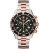Мужские часы Grovana Nautilus Chronograph с черным циферблатом и кварцевым механизмом 7040.9157 100M