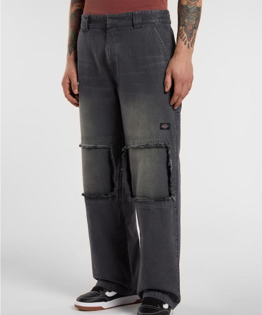 DICKIES Washed Snake Double Knee Pants Black