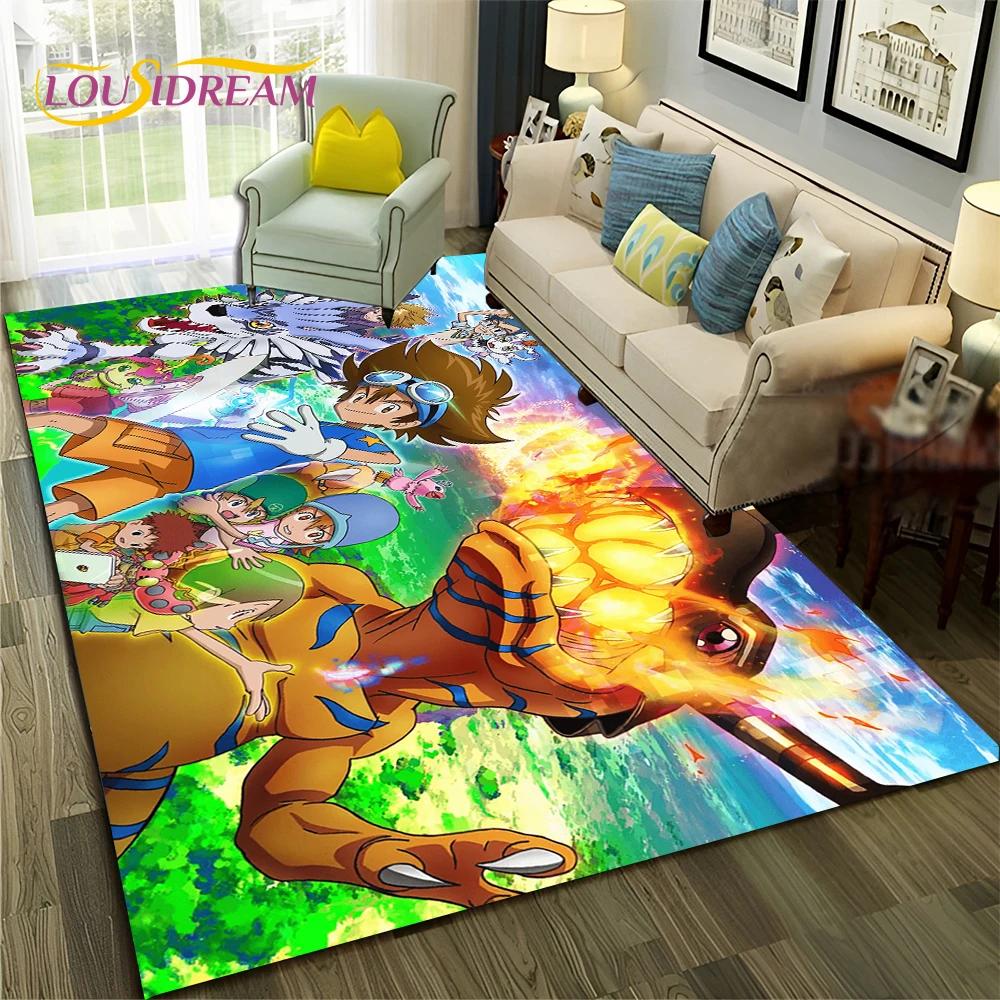 3D ковер с рисунком Digimon Adventure Monster для дома, гостиной, спальни, дивана, коврика, декор, детский коврик, нескользящий напольный коврик