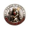 1/2/3/5 шт. Христианская монета-вызов Иисуса Двусторонняя Монета-токен Молитва Воин Рыцарь Вера Украшение Коллекционеры Историки Сувенирная монета Религиозный подарок