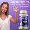 Pslalae Collagen Softgels, a natural hydrolyzed collagen peptide supplement, support hair, skin, nail, and joint health.