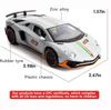 1:32-масштабная модель автомобиля Lambo LP780, игрушечный автомобиль из цинкового сплава со звуком и светом для детей, мальчиков и девочек
