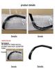 Fits 2024 Toyota Prado rear wheel arch fenders, models 75605-0G010R & 75606-0G010L.