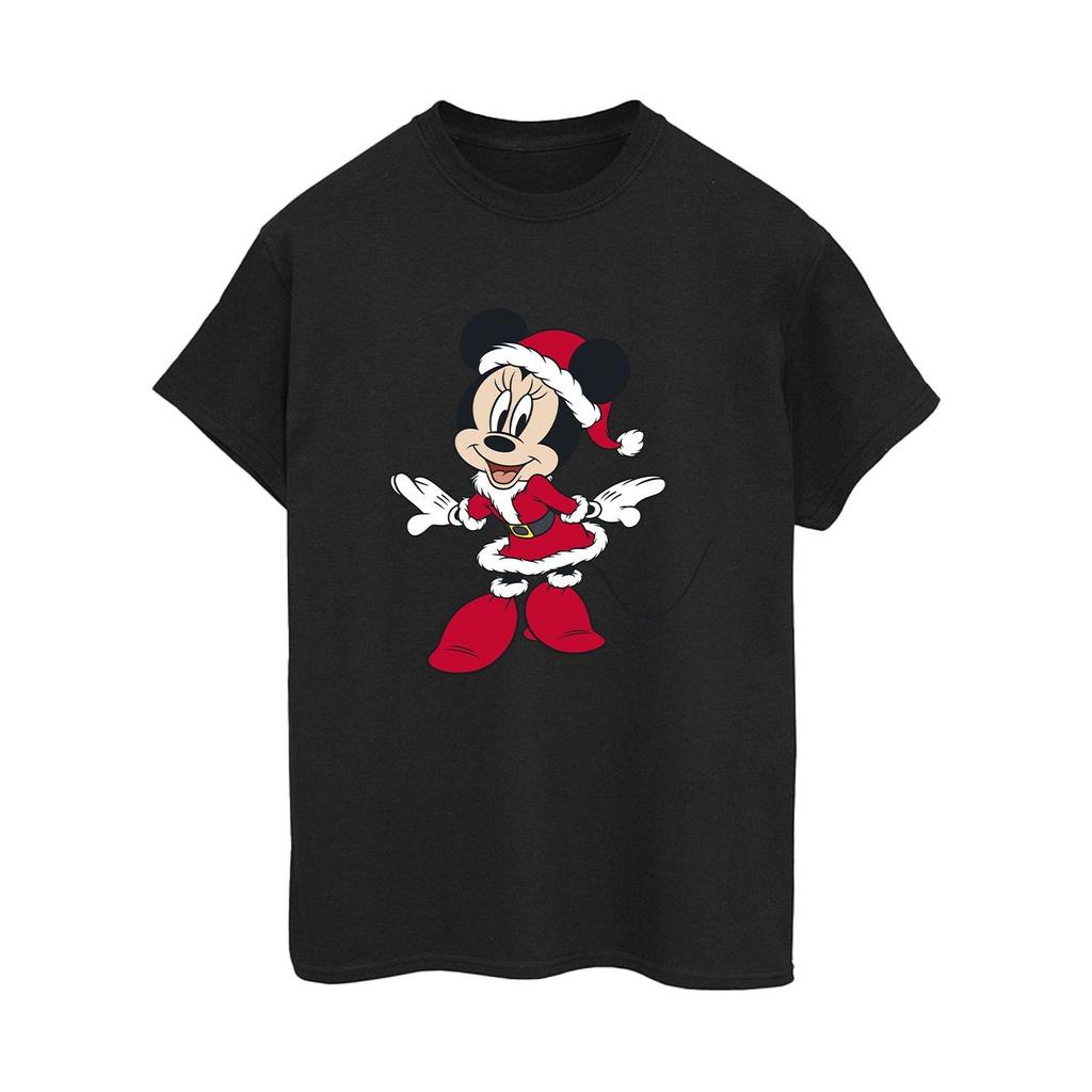Disney Womens/Ladies Minnie Mouse Christmas Boyfriend T-Shirt