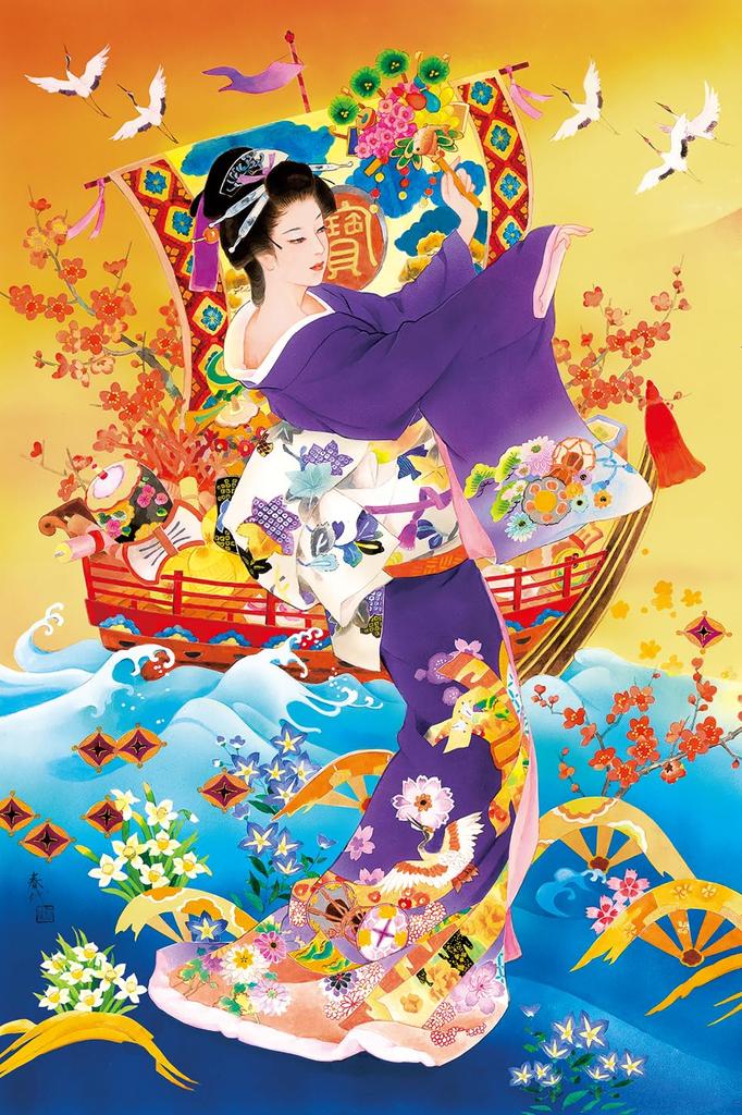 Пазл EPOCH из 1000 деталей Haruyo Hoju no Mai x Glue Включен шпатель Включен счетный билет Включен Иллюстрация/Искусство EPOCH (50 75см) 11-572