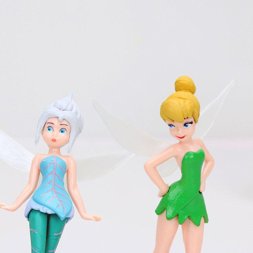 Очаровательный набор из 7 фигурок феи Динь-Динь Tinkerbell Для детей С подставками