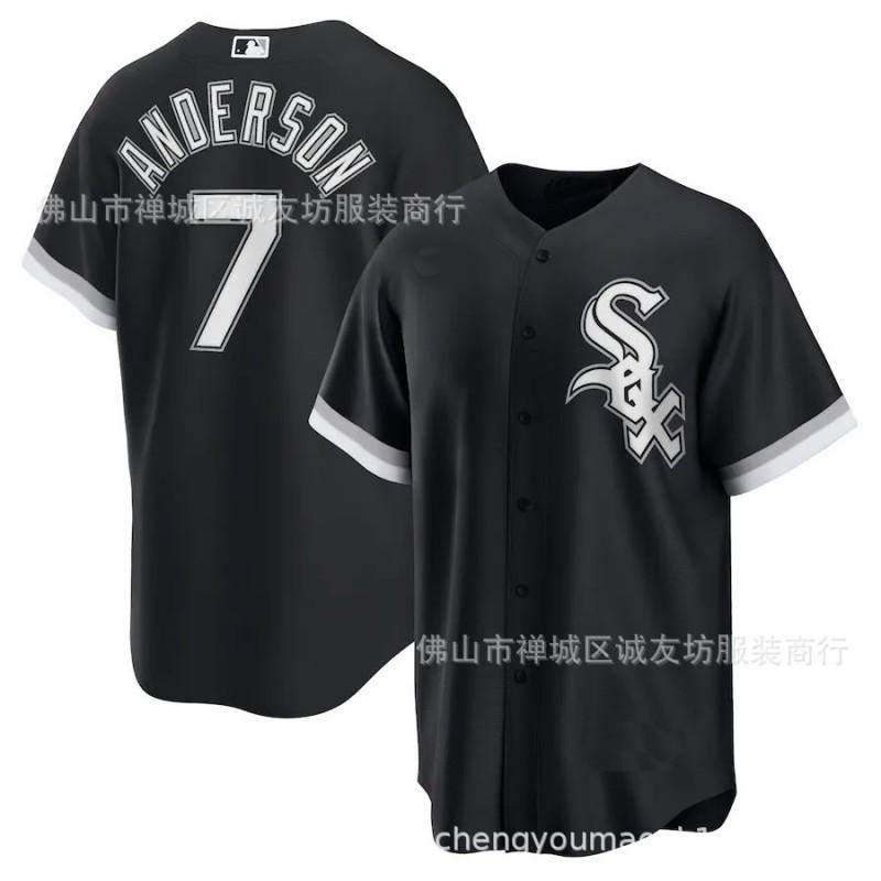 Chicago White Sox 7 Tim Anderson Fan Baseball Jersey Unisex Cotton Blend Performance Tee Sportswear