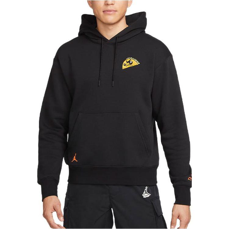 Jordan Толстовка с капюшоном с мультяшным узором и буквенным принтом, мужские топы, черный DV5535-010