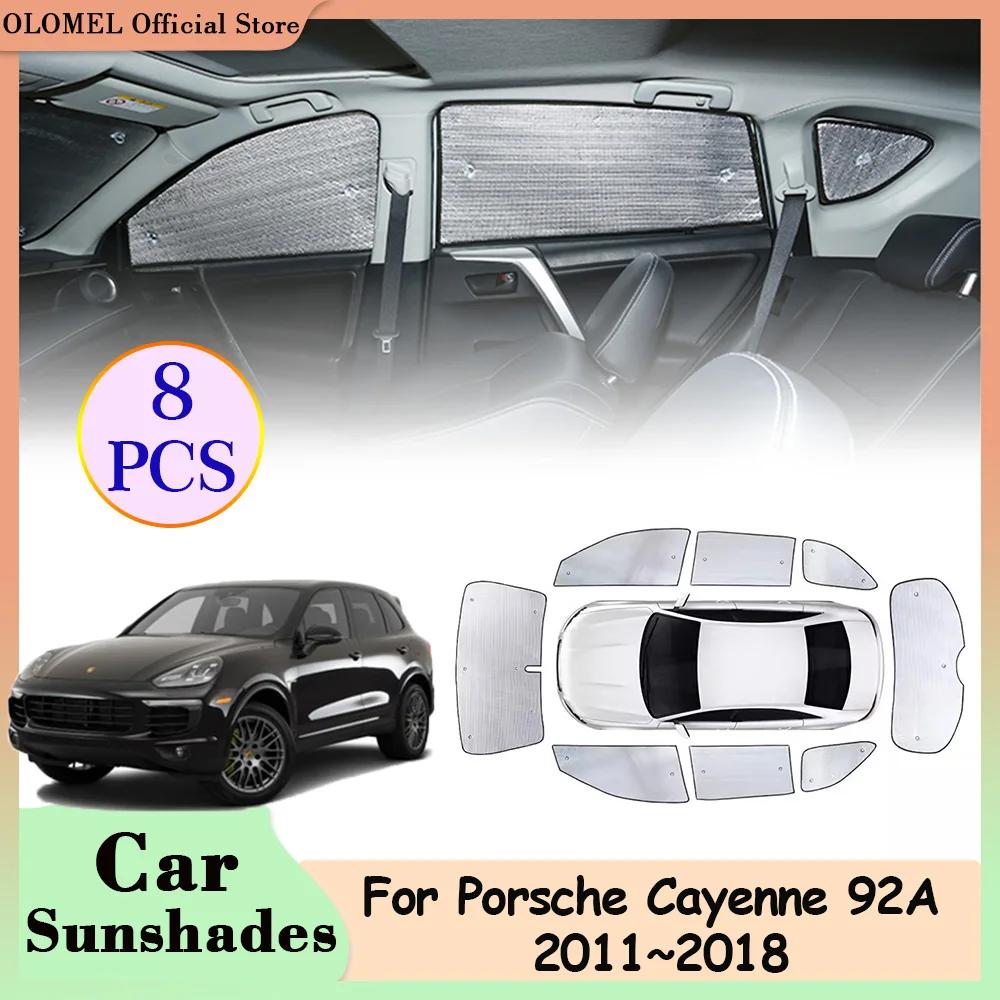 Car Sunshades for Porsche Cayenne E2 92A 2011~2018 Front Rear Side Window Visor Curtain Full Coverage Windshield Pads Accessorie