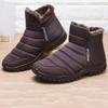 Men's Non-slip, Windproof Soft-soled Snow Boots with Plush Lining and Side Zipper for Outdoors, Fall and Winter