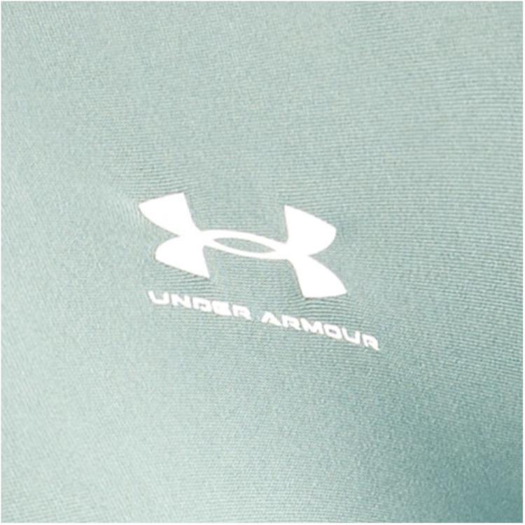 Under Armour HeatGear Логотип Удобная Мягкая Футболка с Коротким Рукавом Женские топы Лаймово-зеленый 1388692-348