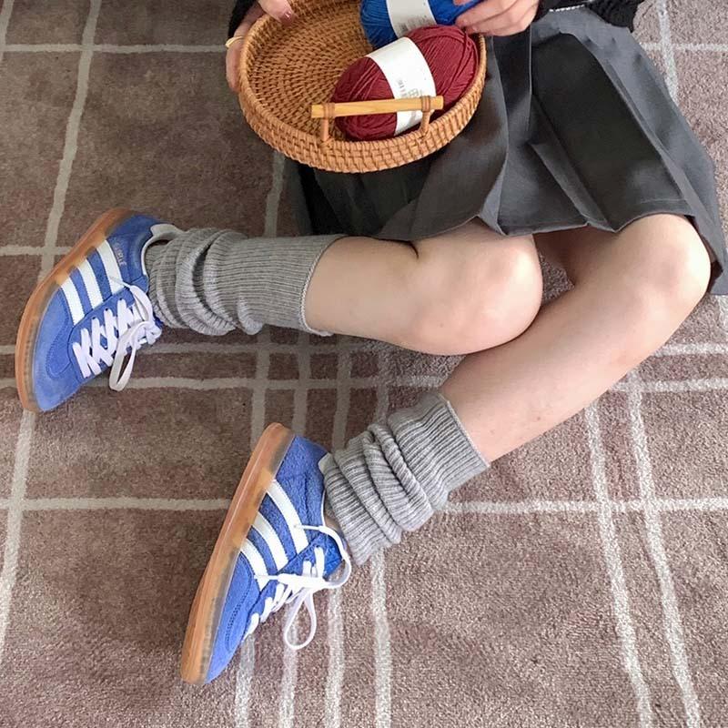 Весна, Осень и Зима Новые Женские Носки Высококачественные Накладные Носки Утепленные Теплые Гольфы Вязаные Носки Мода