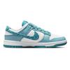 Nike Dunk Low ESS Синий Пейсли Холст Кожа Цветок Кешью Нескользящие Износостойкие Низкие Кеды для Скейтбординга для Женщин Бело-синие DH4401-101