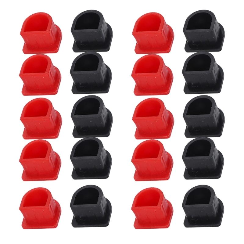 20Pcs Silicone Battery Connector Caps Dust And Moisture Protection For Car Marine Electrical Systems