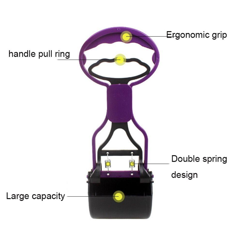 Comfortable Handle Pet Poop Scooper Large Capacity Animal Waste Shovel Dog Pee Pad Holder  Outdoor