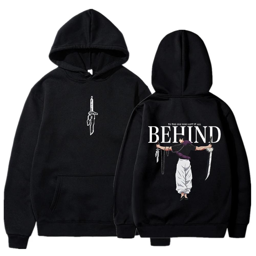 Аниме-толстовки Jujutsu Kaisen для мужчин и женщин Fushiguro Toji Manga Hooded Pullover Gothic Sweatshirts Hip Hop Streetwear Men's Clothing