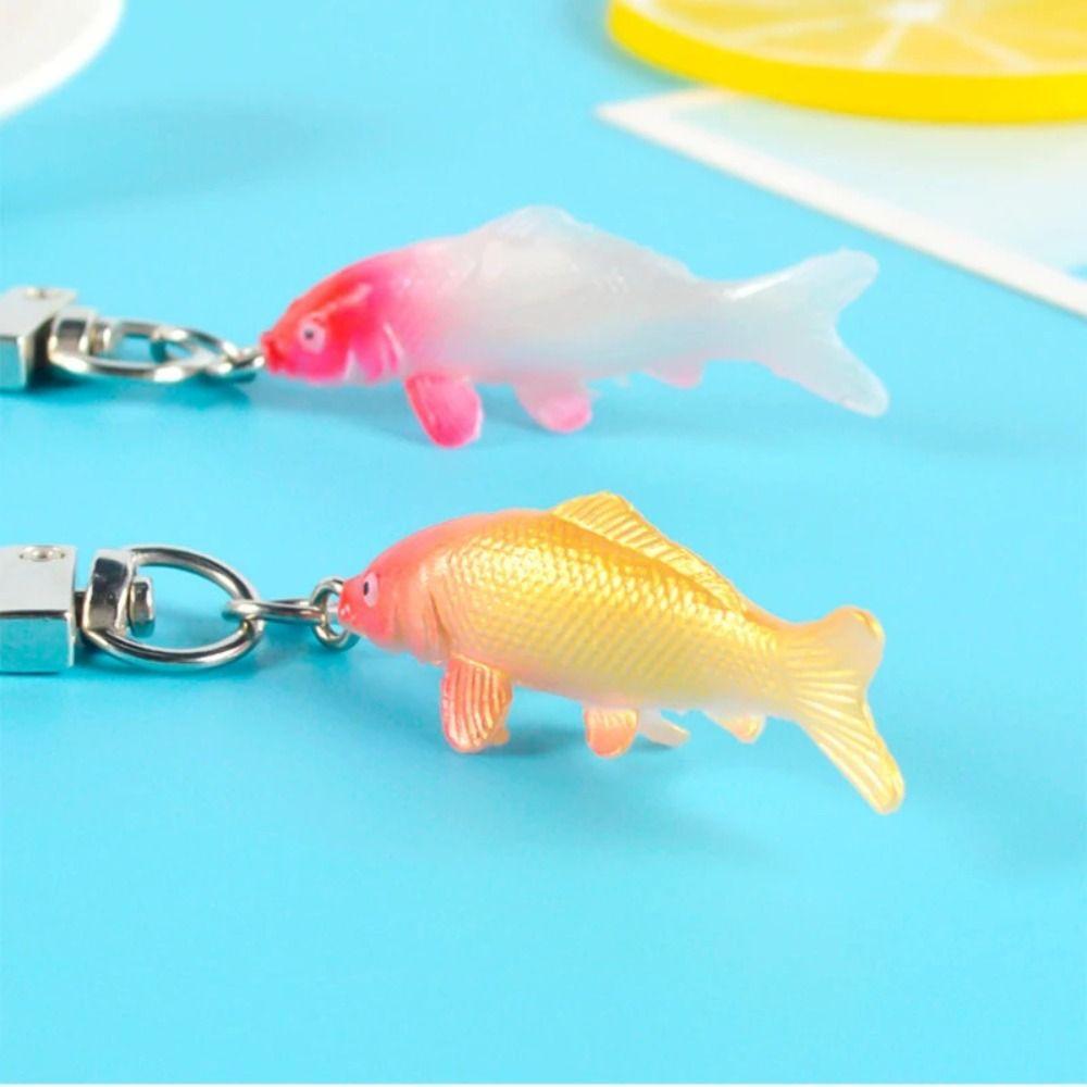 Lucky Koi Lucky Koi Bag Pendant Animal Fish Koi Fish Keychain Simulation Animal Koi Model Phone