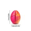 1pc 3D Printed Spiral Egg Fidget Toy Impossible Passthrough Sculpture 3D Printed Eggs Easter Basket Stuffer Filler Party Favors