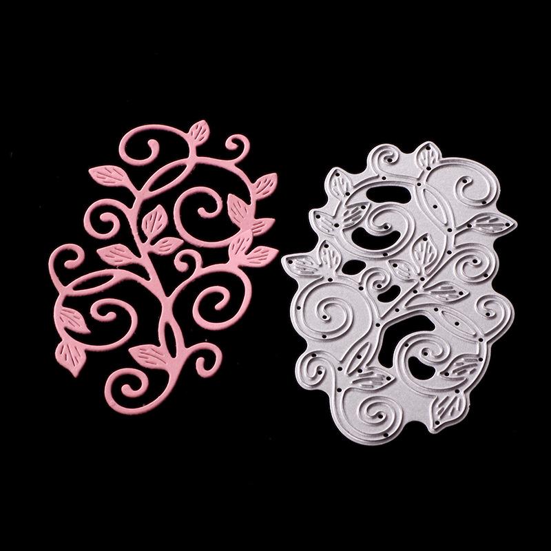 DC-1501 DIY Виноградная лоза Бумага Декоративная форма для ножа DIY Головоломка Рельефная форма для ножа из углеродистой стали