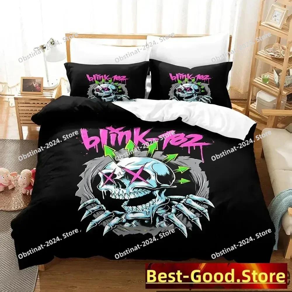 Верхняя 3D Печать Beding Set Blink-182 Для Маленьких Мальчиков Маленьких Девочек Размер Twin Quen King Мягкое Пододеяльник Наволочка Постельное Белье Для Мальчиков Взрослых