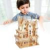 Набор для сборки виллы в стиле фэнтези, 3D-пазл, набор моделей, деревянная конструкция, игрушка для конструирования