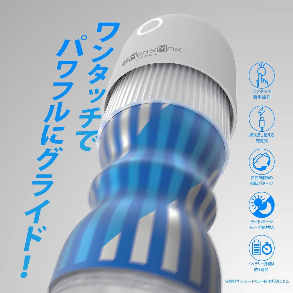 Электрический ролик Max Sieglide 9 режимов вращения 3 уровня мощности перезаряжаемый Работает 180 минут дизайн Электрический мастурбатор Умная остановка