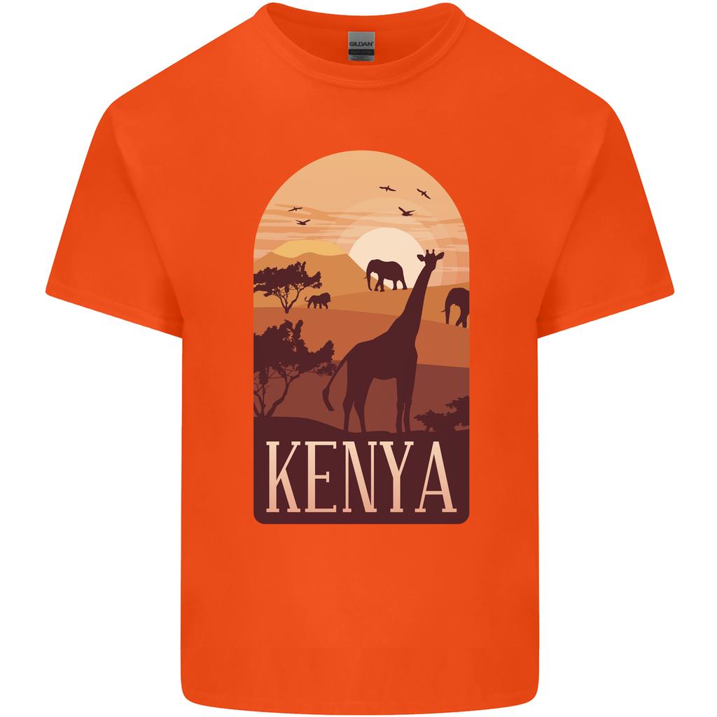 Kenya Safari Souvenir Unisexs Light Cotton Tshirt