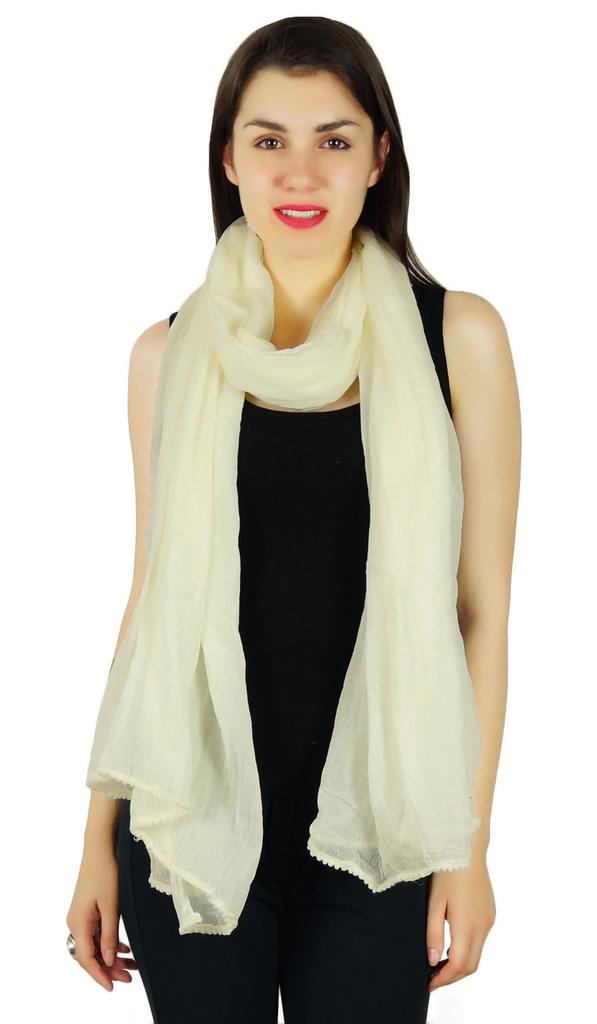 Мода Шея Chunni Длинные Dupatta Твердые Хлопчатобумажные Женщины Wrap Шарфы Хиджаб