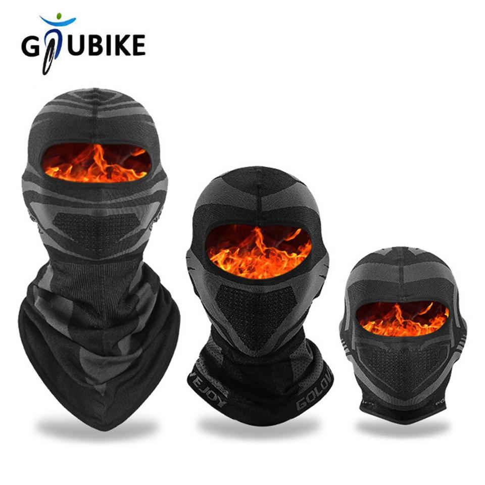 Gtubike Балаклава Маска для лица на мотоцикл Полное покрытие Зимняя Дышащая Лыжная маска Мотоцикл Велосипед Шарф-шапка Капюшон для мотошлема