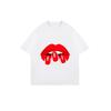 Oversized T Shirt Black Red Lips With Text Gogo Casual Wear For Women Summer Fashion Statement Top Street Style Outfit