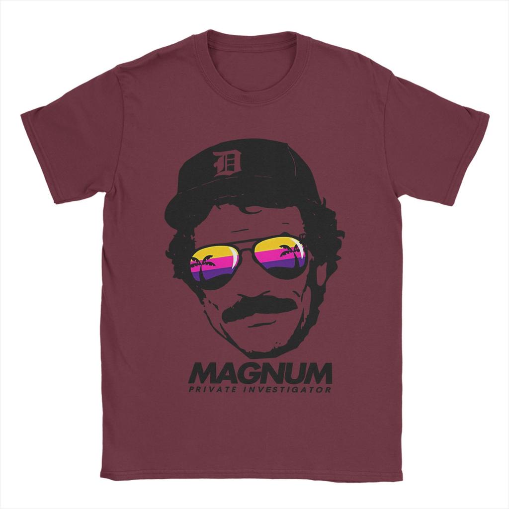 Magnum PI T Shirts Unisex Pure Cotton Novelty TShirt Crew Neck Tee Shirt Short Sleeve Clothes Classic