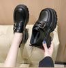 Fashion 2025 Autumn Loafers Women High Platform 7CM Shoes Women's Thick Sole PU Leather British Metal Buckle Simple Mary Jane Shoes