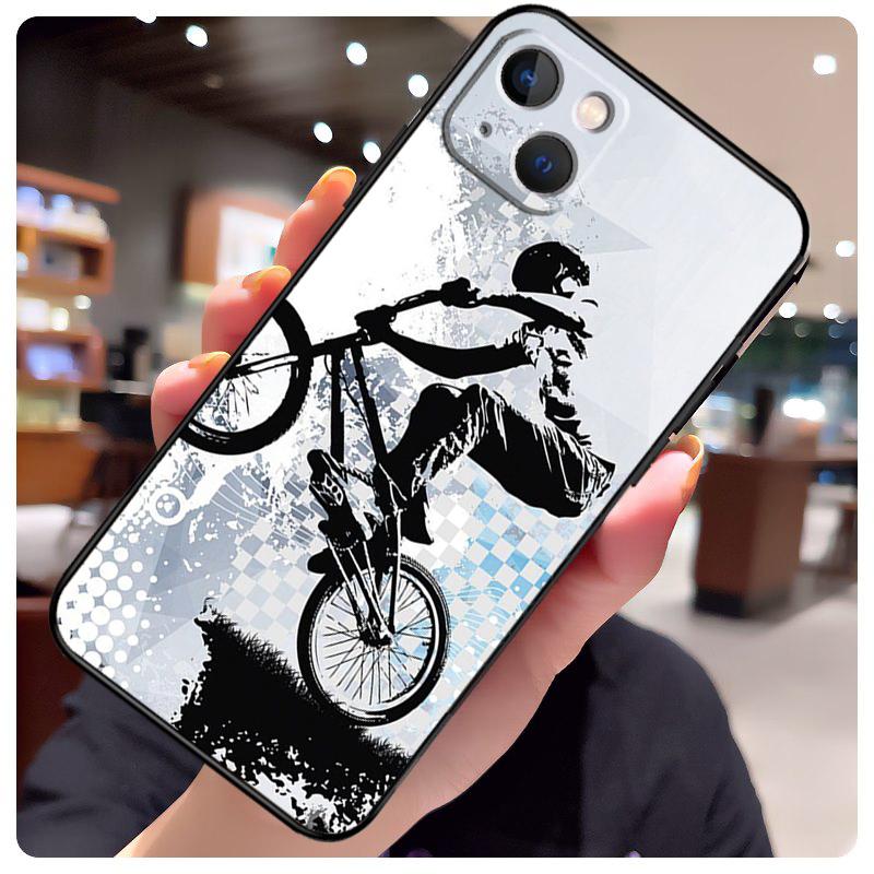Чехол для iPhone 16 Pro Max 14 13 12 11 15 17 Pro Max mini 15 16 Plus 16e 17 Air с изображением BMX Bike Extreme Sport