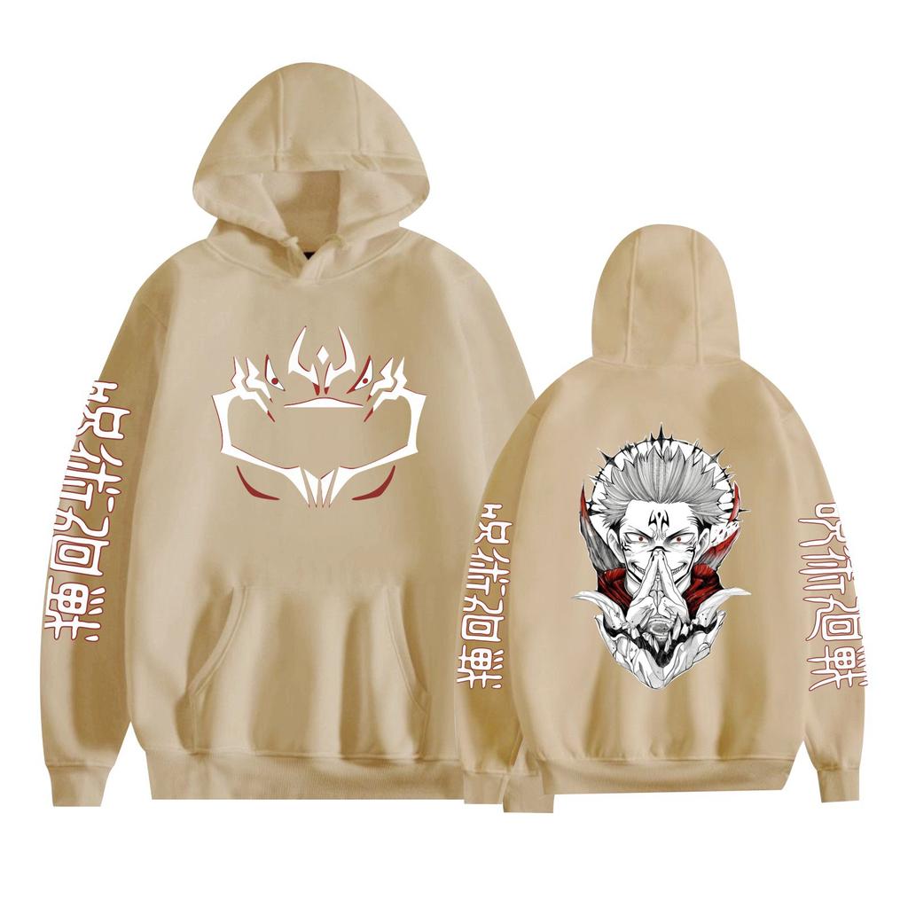 Funny Jujutsu Kaisen Long Sleeve Casual Hoodies Cool Anime Ryomen Sukuna Printed Men Women Fashion Harajuku Sweatshirt Clothes Sudaderas