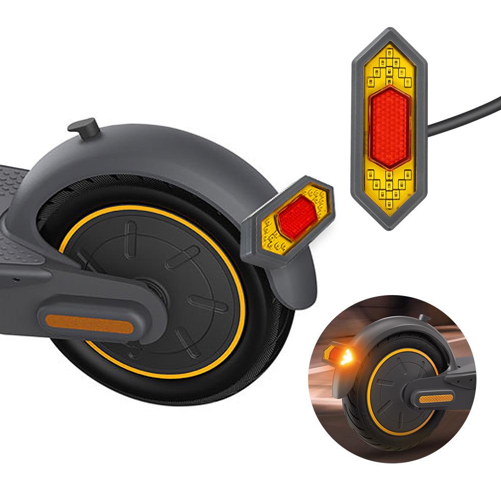 Electric Scooter Turn Signal Light Tail Lamp Brake Light with Steering Handle Compatible for Xiaomi M365 Electric Scooter