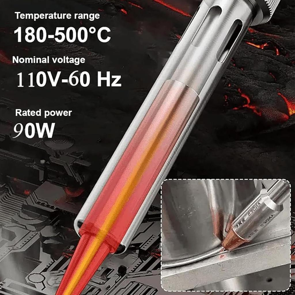 Industrial Grade Welding Pen Repair Tool Set, Digital Display Welding Pen, 3 in 1 Household High-Power Soldering Pen Set, Adjustable Temperature