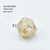 Cross-Border 20-Sided Acrylic Dice with Pearl Texture for Role-Playing DIY Accessories