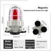 BBJ High Decibel Flashing 220V/24V Fire Warning Light Alarm System Explosion-Proof Sound Light Plastic for Mine Chemical Plant