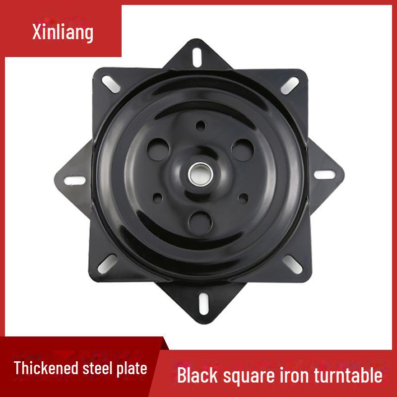 Квадратная черная железная мебельная поворотная база для стульев