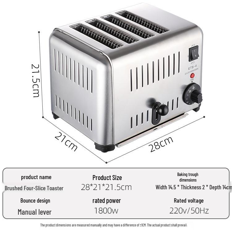 2024 Toaster Oven: 4-6 Slice Commercial & Household Automatic