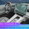 Для Polestar 4 Пленка для интерьера автомобиля Экран GPS-навигации Защитная пленка от царапин Светодиодный спидометр Прозрачная защитная пленка-наклейка