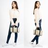 Iwafune Canvas Tote Bag Mini Mini For Work Sites Tool Holder Canvas Bag Small Home Canvas Made in Japan Ship and Rock Basic Tote Bag-in-Bag Men's