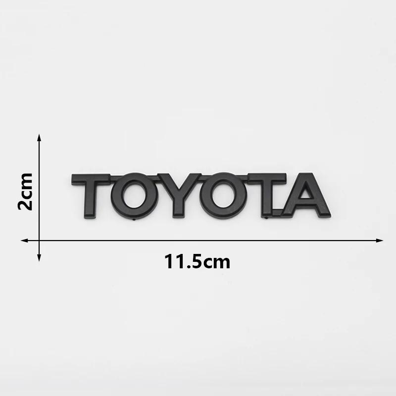 BBcv3 3D ABS TOYOTA Emblem Badge Car Sticker Car Trunk Sticker For Toyota Chr Corolla Camry Yaris Hilux Prius Avensis Auris Prado TRD
