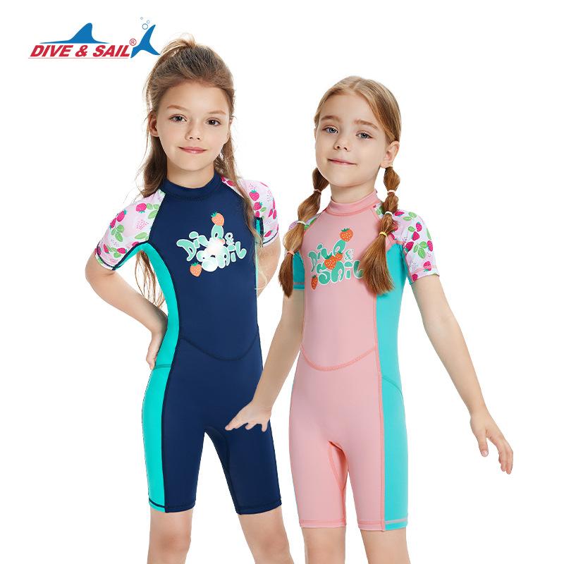 Детский быстросохнущий купальник с короткими рукавами, цельный водолазный костюм для взрослых, солнцезащитный костюм для серфинга с медузами